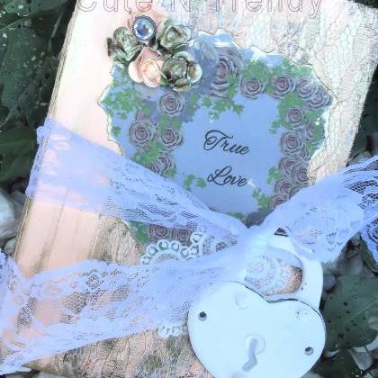 Vintage Inspired Rustic Peach/ Gold Wedding Guest..